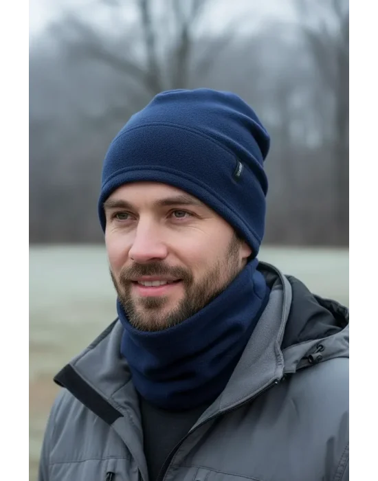New Season Unisex Navy Polar Neck Warmer for Autumn and Winter