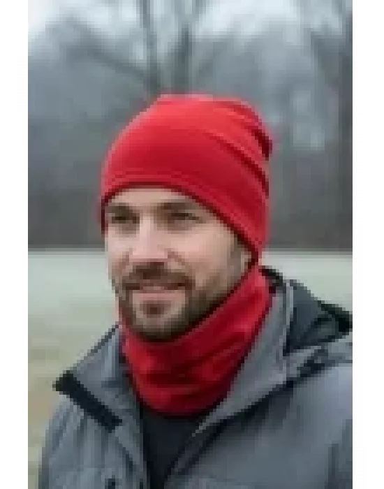 New Season Unisex Red Polar Neck Warmer for Autumn and Winter