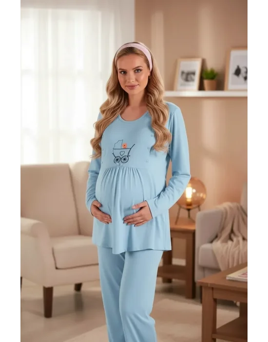 Estiva Micro Viscon Maternity Pajama Set 17374
