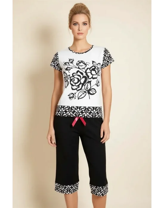 Şahinler Gül Desenli Kaprili Takım B497