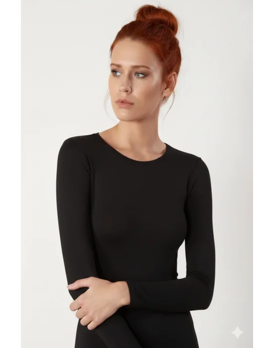 Şahinler Uzun Kollu Bisiklet Yaka Body B193