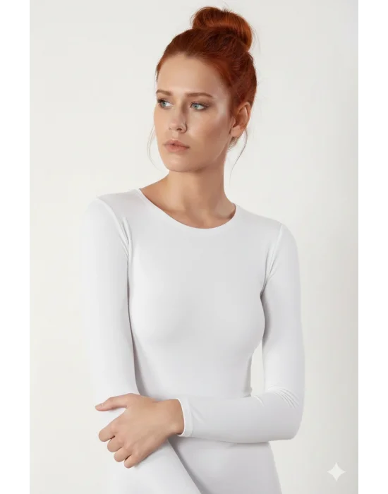 Şahinler Uzun Kollu Bisiklet Yaka Body B192