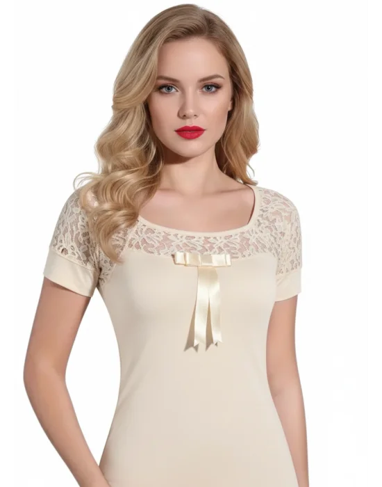 Şahinler Dantelli Kısa Kol Atlet B412