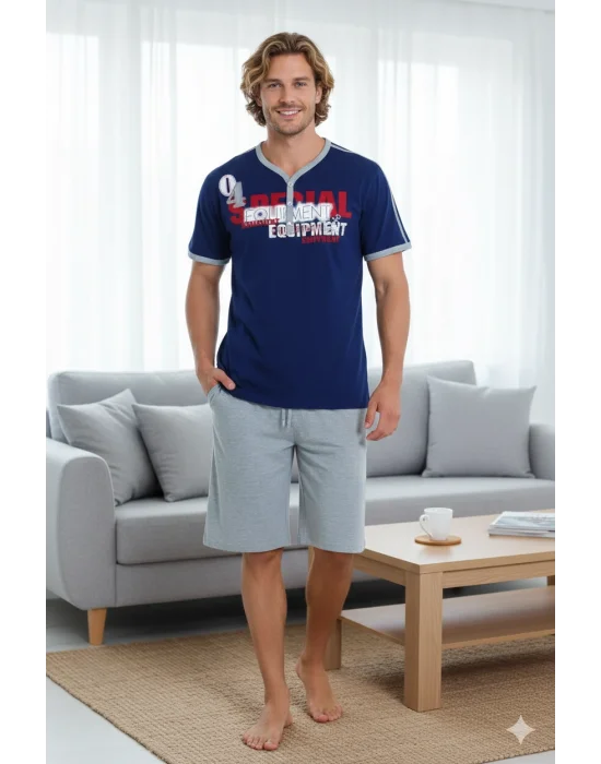 Berrak Yazlık Baskılı Erkek Ev Giyim