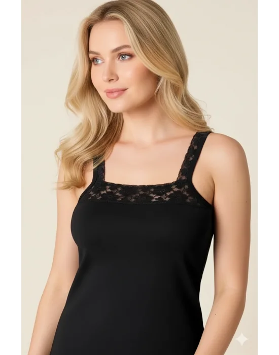 Dantelli Askılı Atlet B609