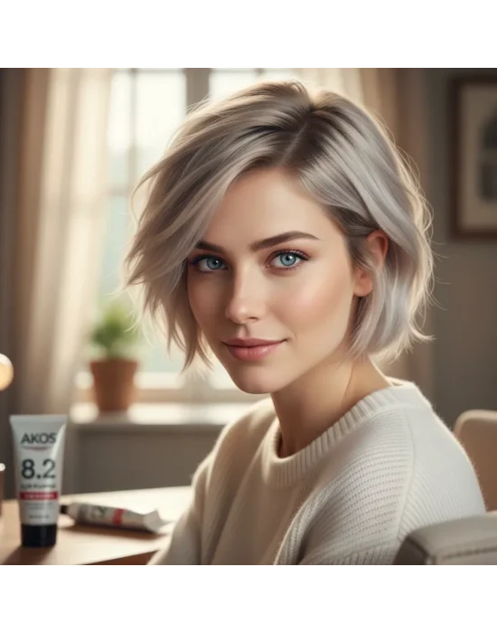 Akos 8.2 Açık Kumral Tüp Saç Boyası 60 ML