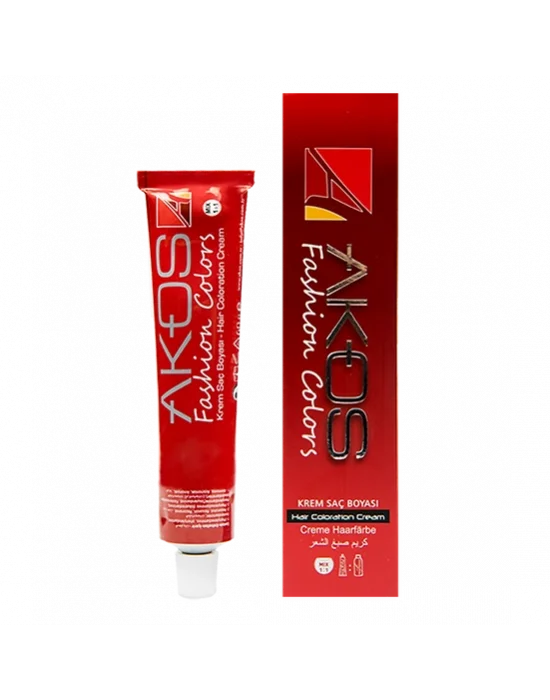Akos 6.2 Koyu Kumral Tüp Saç Boyası 60 ML ( 3 Adet Boya+ 3 Adet Oksidan)