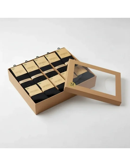 Savcıoğlu Füme Renk Bambu Erkek Çorap 12 Adet