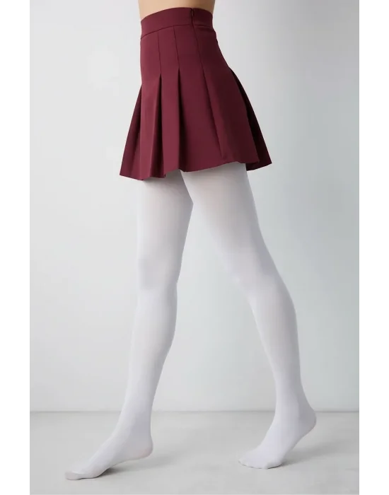 Daymod Kadın Micro 50 Opak Beyaz Çorap Büyük Boy 3 adet