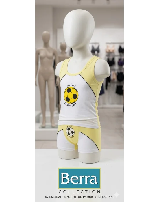 Berrak Baskılı Çocuk Takımı Elastan 1513