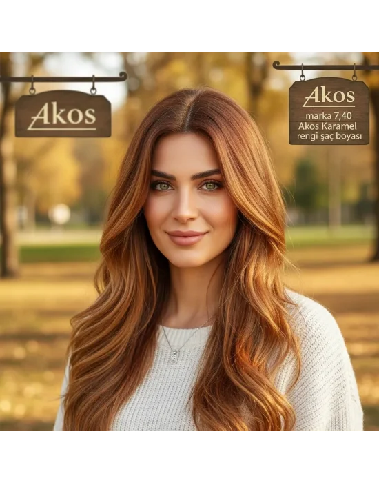 7,40 Akos Karamel 60 Gr Profesyonel Tüp saç Boyası