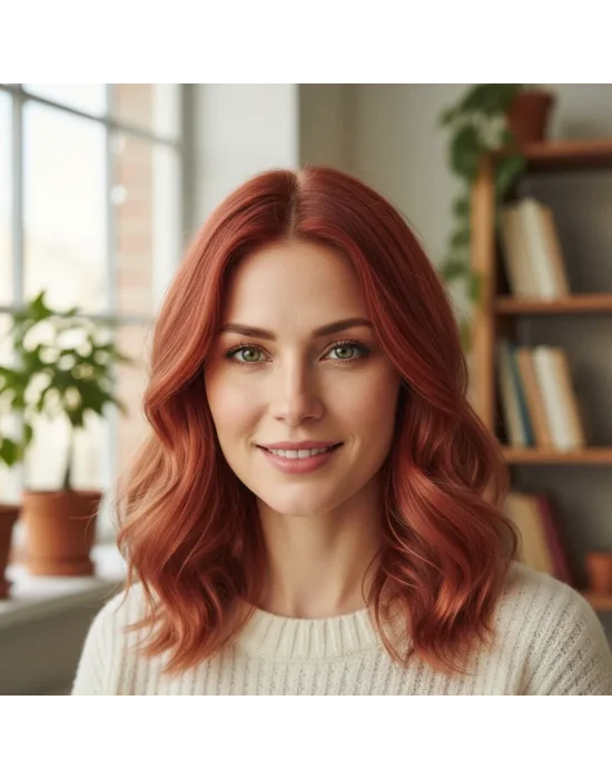 Akos Strawberry Red Hair Dye 7.52 4 Pieces + 4 Pieces Oxidant