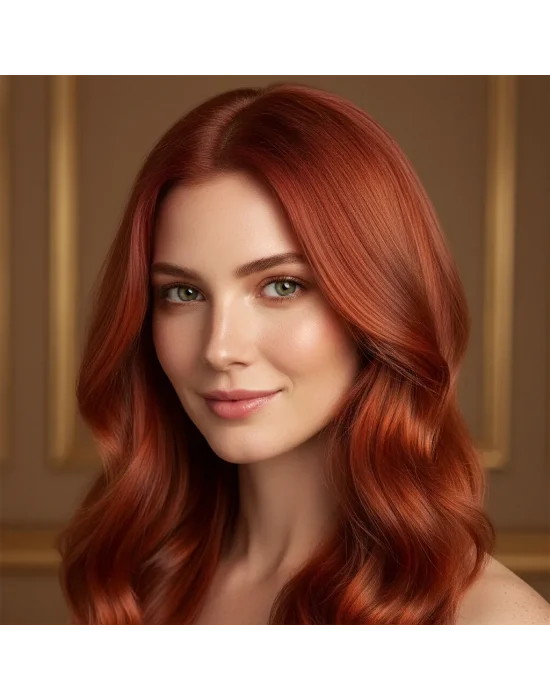 Akos Strawberry Red Hair Dye 7.52 6 Pieces + 6 Pieces Oxidant