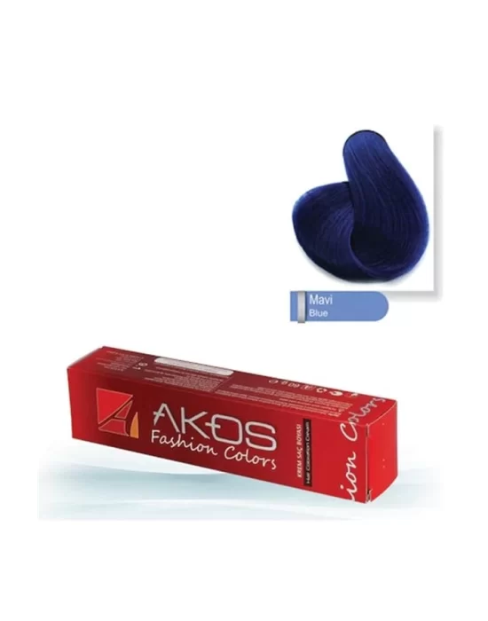 Akos Womens Blue Color 60 Gr Tube Hair Dye - Blue