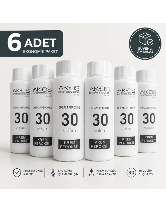 Akos Krem Peroksit 30 Volüm %9 60ML-10 Adet