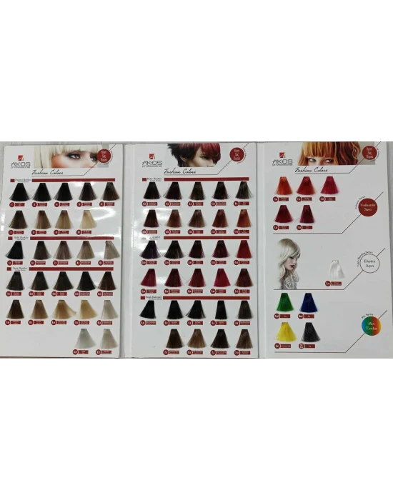 Akos Profesyonel Saç Boyası 60 Gr 100 Adet Kampanyalı Satış