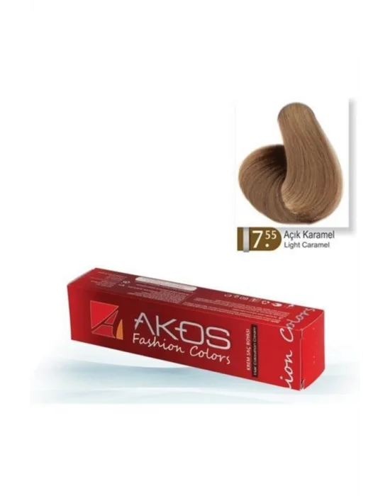 Akos Hair Dye Light Caramel 7.55