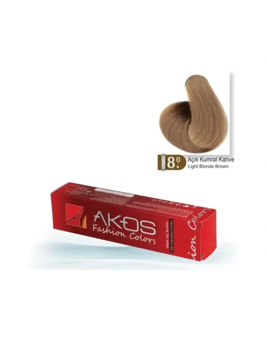 Akos Hair Dye Light Chestnut Brown 8.0