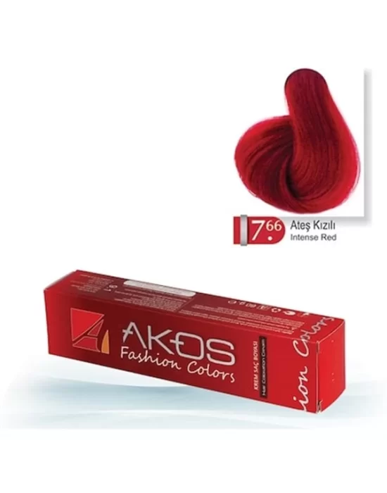 Akos Hair Dye Fire Red 7.66