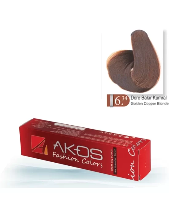 Akos Hair Dye Golden Brown Chestnut 6.34