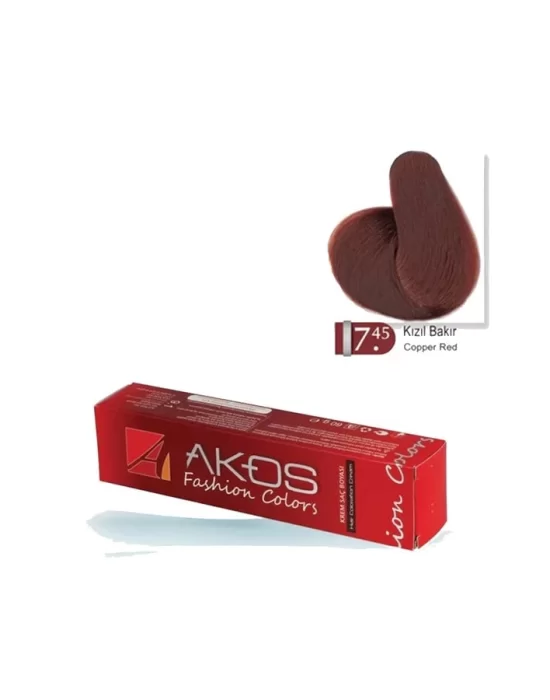 Akos Hair Dye Red Copper 7.45