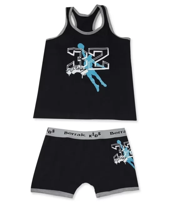 Clear Printed Elastane Kids Set 1511