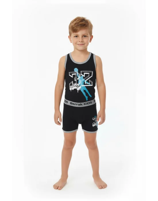 Berrak Baskılı Elastan Çocuk Takımı 1511