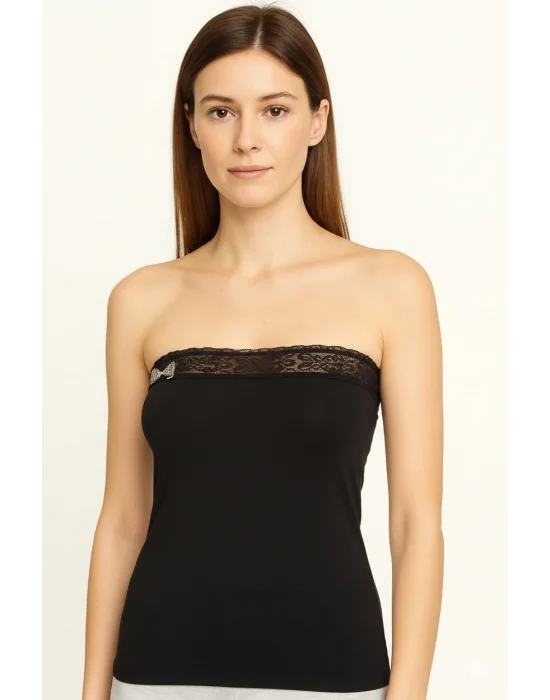 Berrak Bayan Dantelli Straplez 8014