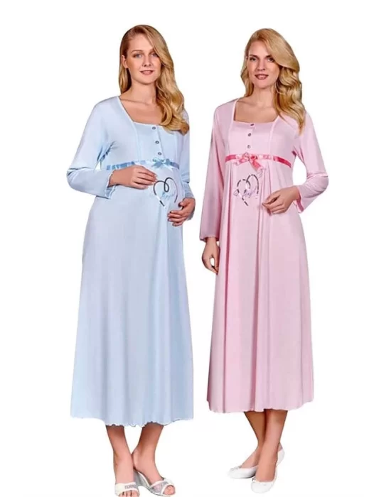 Berrak Womens Maternity Nightgown 391