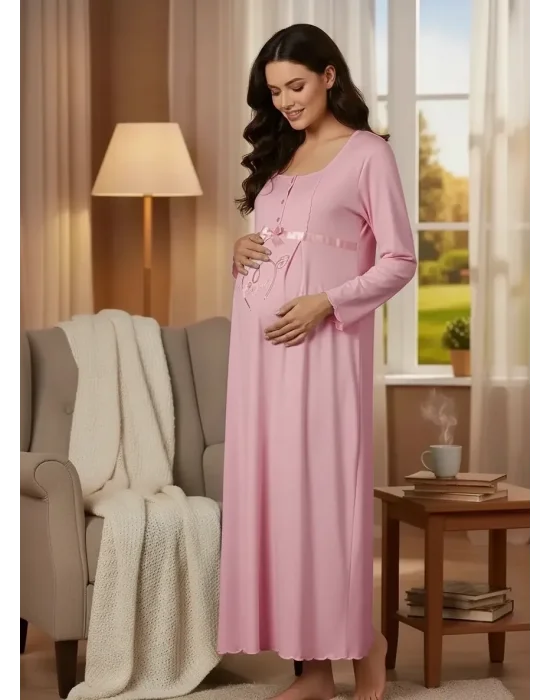 Berrak Womens Maternity Nightgown 391