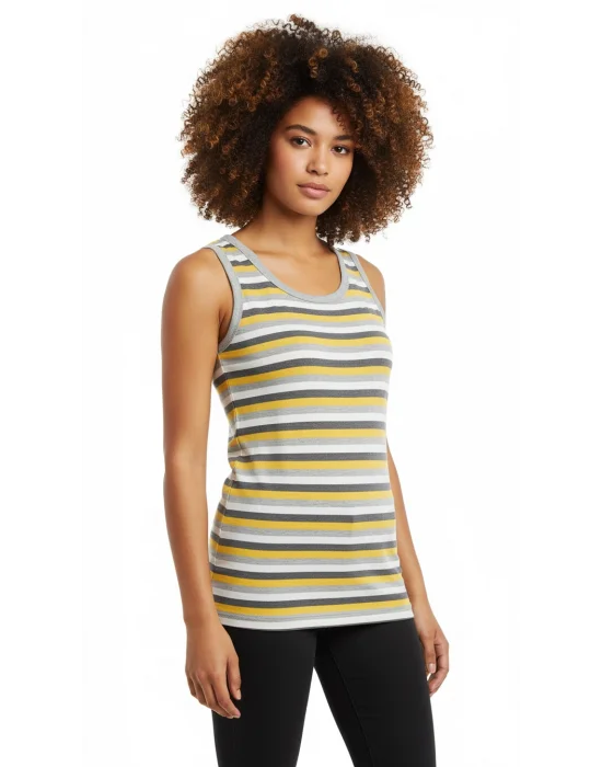 Clear Striped Womens Tank Top 8008