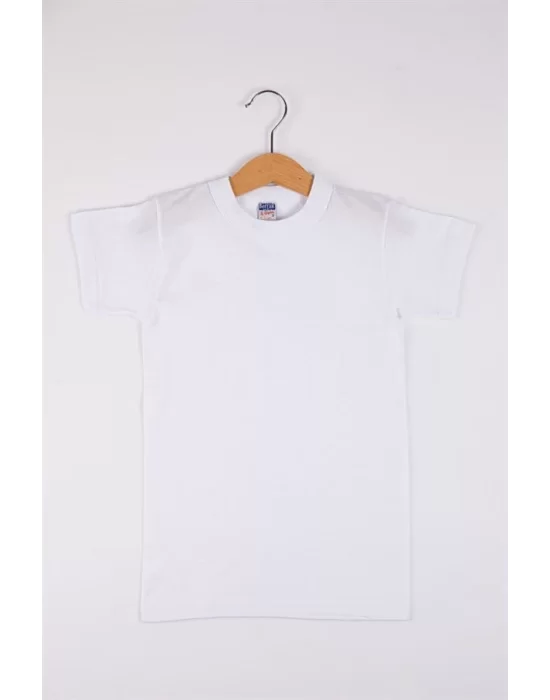 Clear White Zero Neck Top Innerwear for Clear Kids