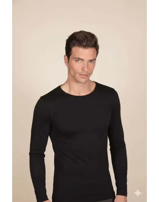 Berrak Erkek Likralı Süprem Uzun Kol Bisiklet Yaka Badi 1025