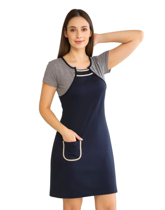 Clear Womens Pocket Dress 2687