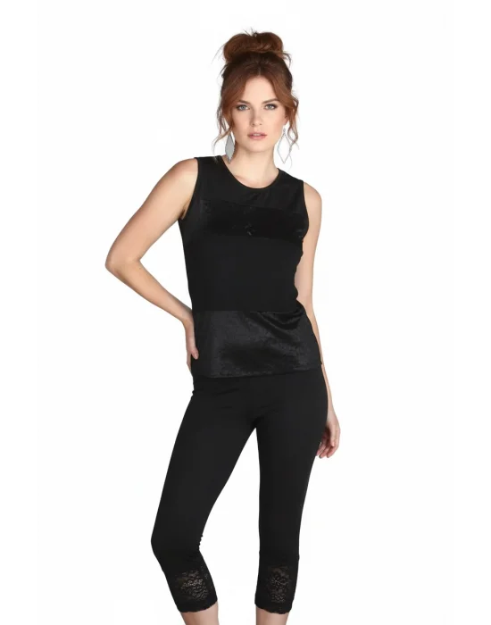 Clear Womens Laced Leggings Set 2656