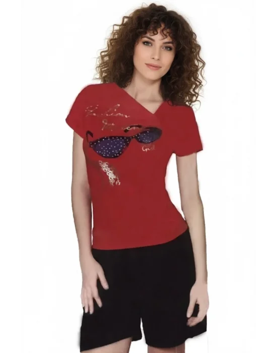 Clear Womens Sunglasses Print Shorts Set 2450