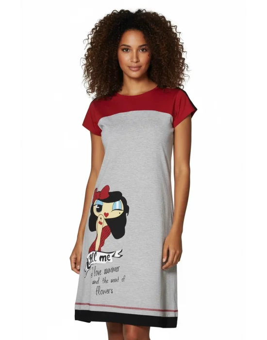 Berrak Kadın Kız Baskılı Elbise 2473