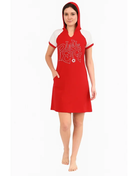 Berrak Kadın Spor Kapşonlu Elbise 2845