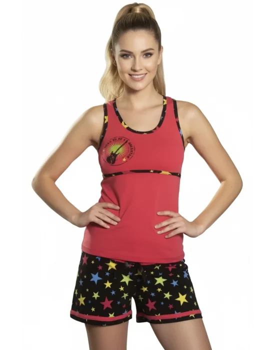 Clear Women Star Shorts Set 2478