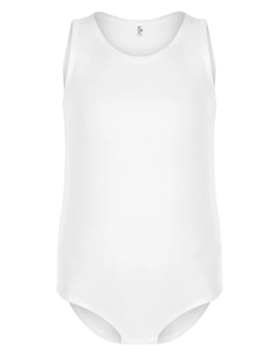 Clear Girl Wide Strap Velcro Bodysuit 2538