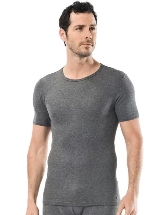 Clear Shirred Thermal Single Top Short Sleeve 753