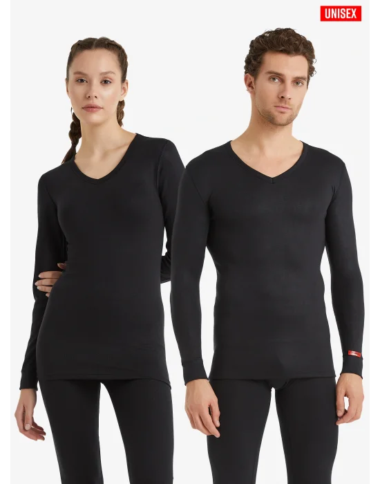 Blackspade Termal V-Neck T-Shirt Long 1257