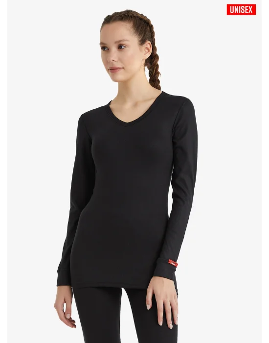 Blackspade Termal V-Neck T-Shirt Long 1257