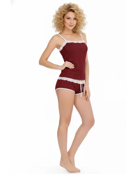 Çizgili Straplez Atlet Takımı 2177