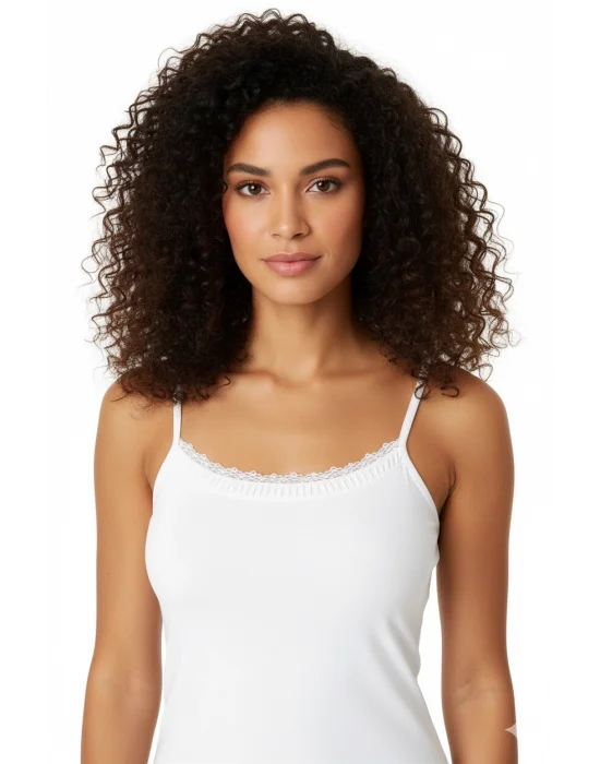 Lacy Strap Tank Top B612