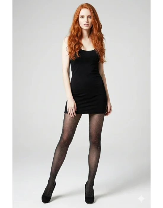 Daymod Kadın Lurex Simli Külotlu Çorap