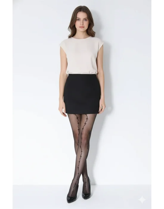 Daymod Kadın Pırlanta Simli Külotlu Çorap