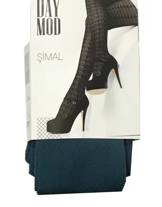 Daymod Womens Northern Micro Fishnet Patterned Tights