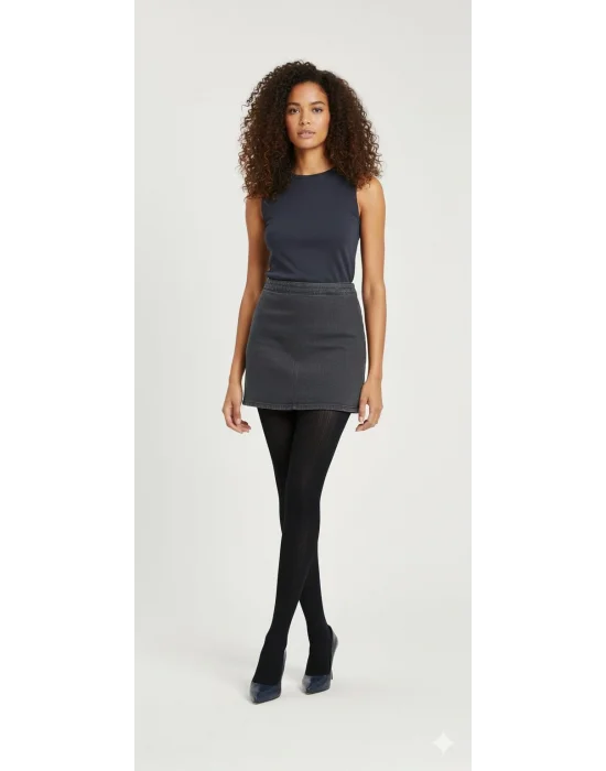 Daymod Kadın Zerde Desenli Micro Külotlu Çorap