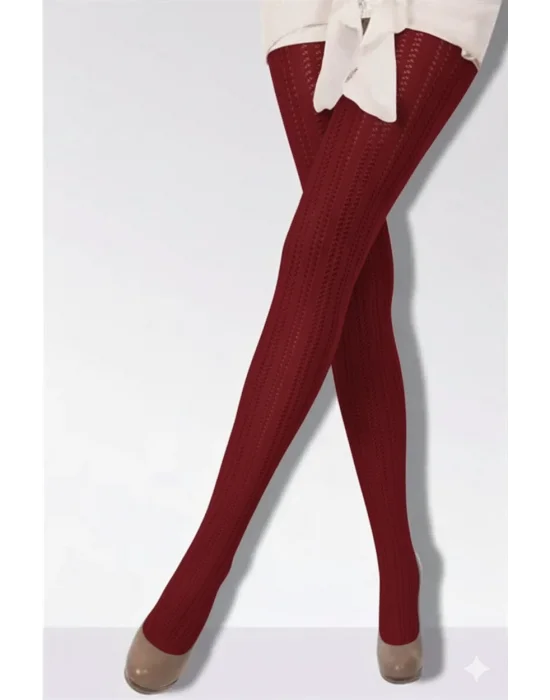 Daymod Martina Kadın File Desenli Külotlu Çorap